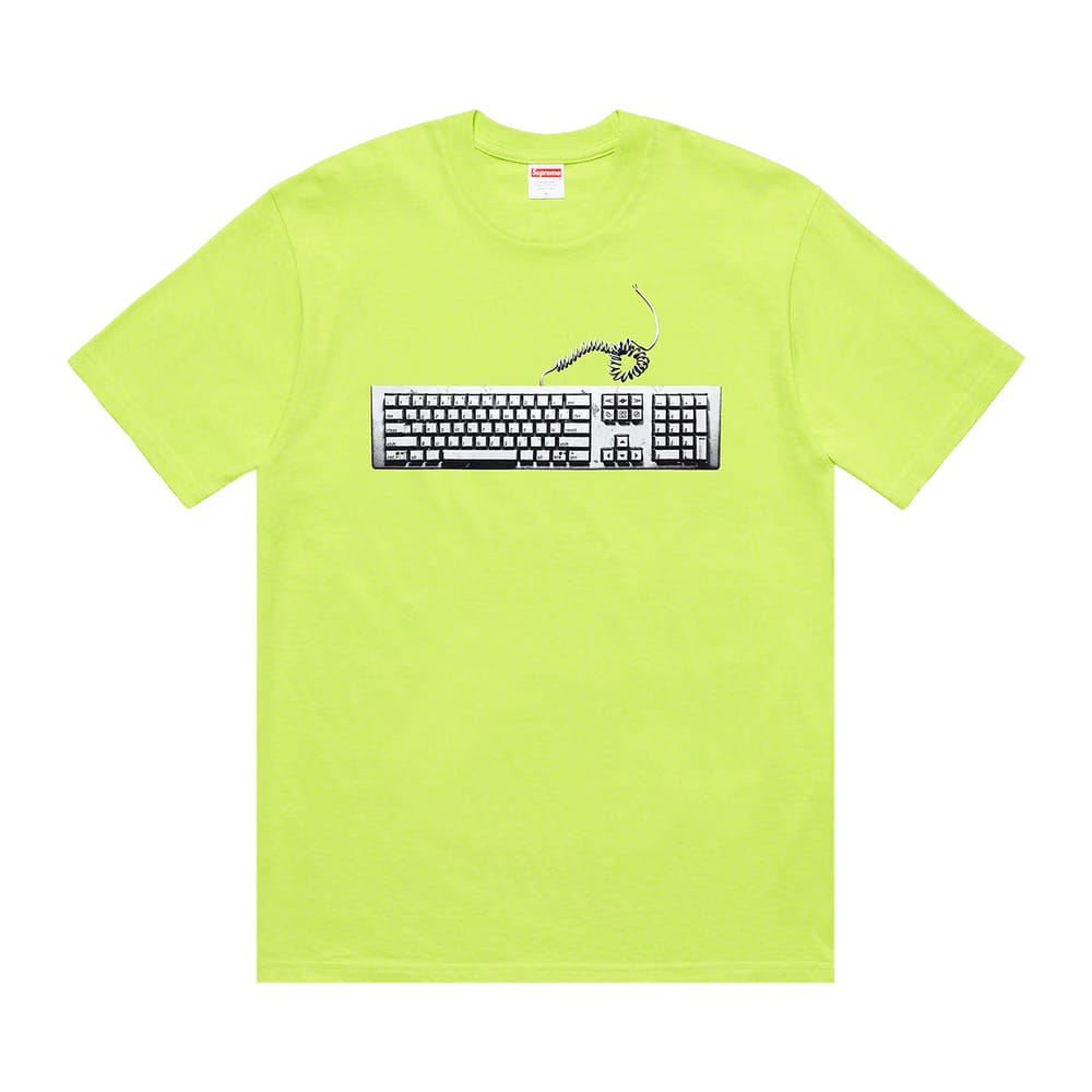 Supreme Keyboard T-Shirt Neon Green