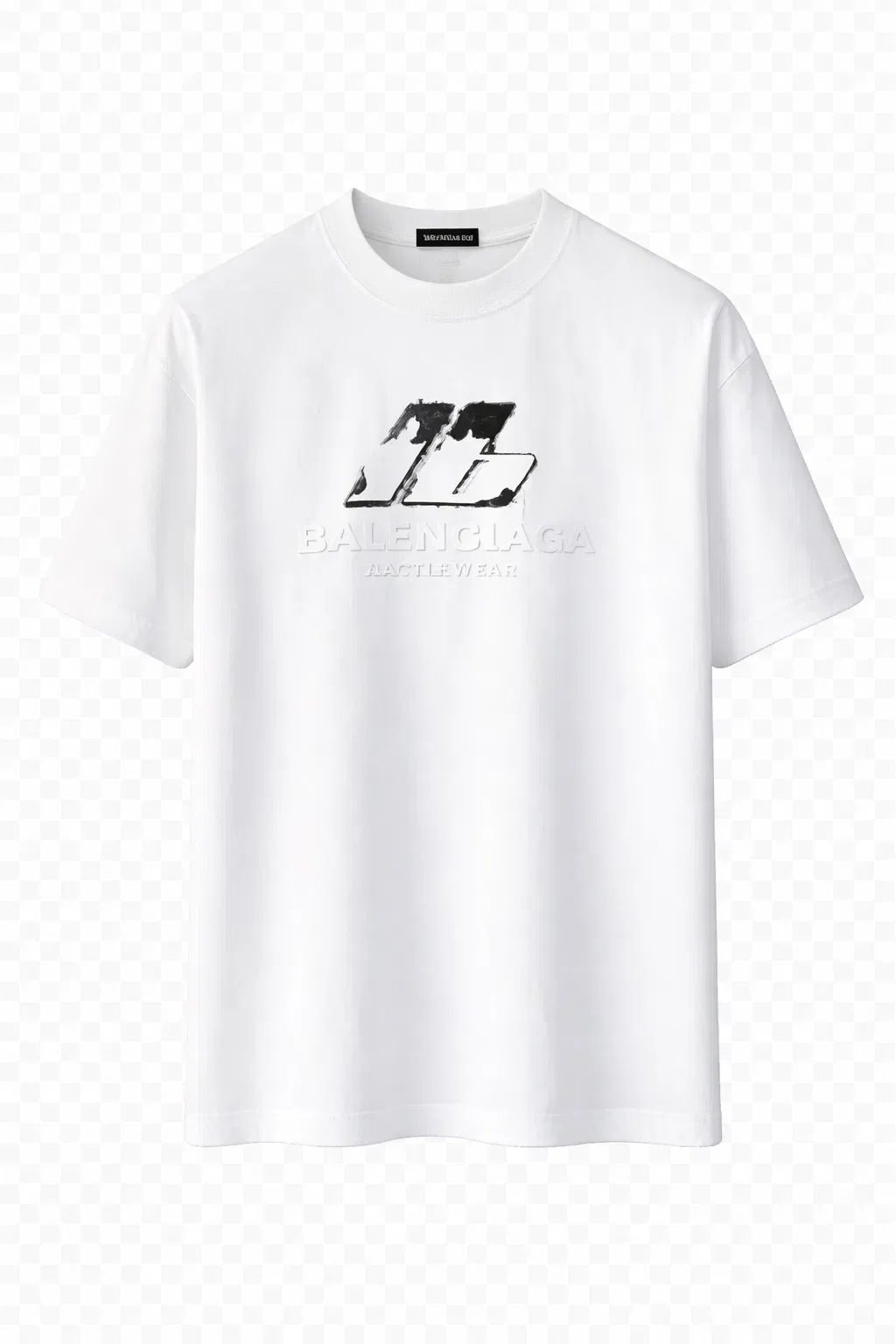 Balenciaga logo-print white T-Shirt