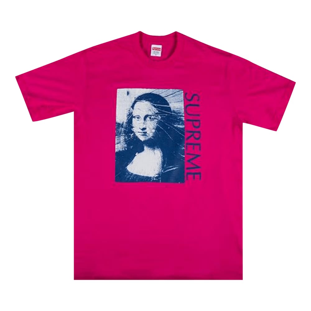 Supreme Mona Lisa T-Shirt Hot Pink