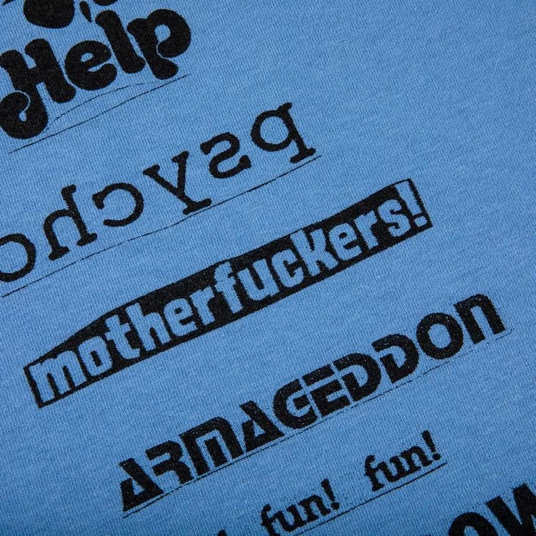 Supreme No More Shit T-Shirt Dusty Light Royal