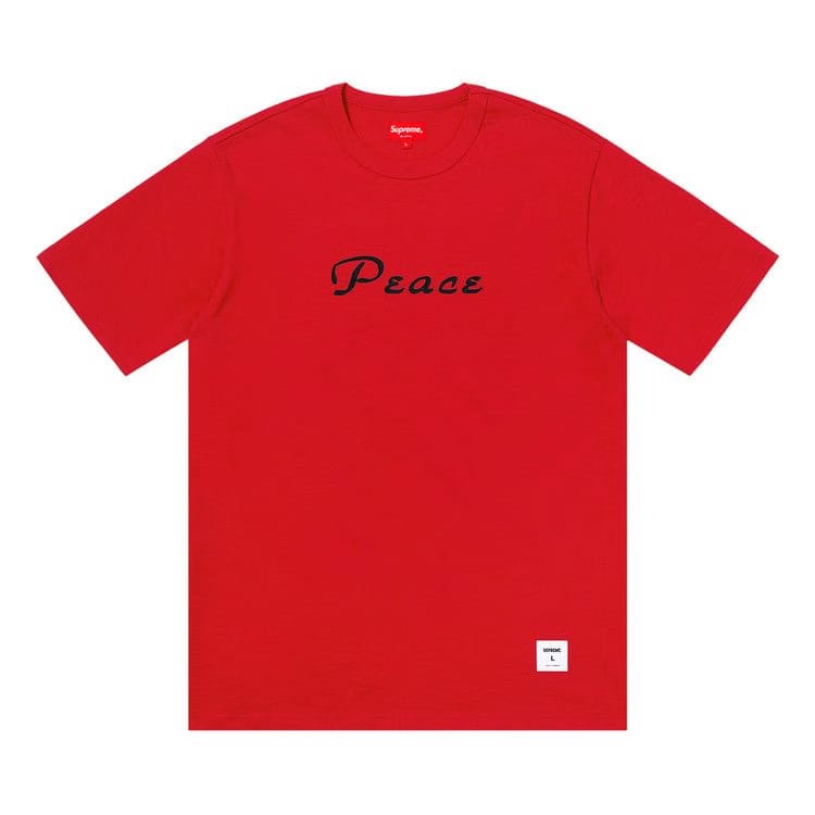 Supreme Peace Shorts-Sleeve Top Red