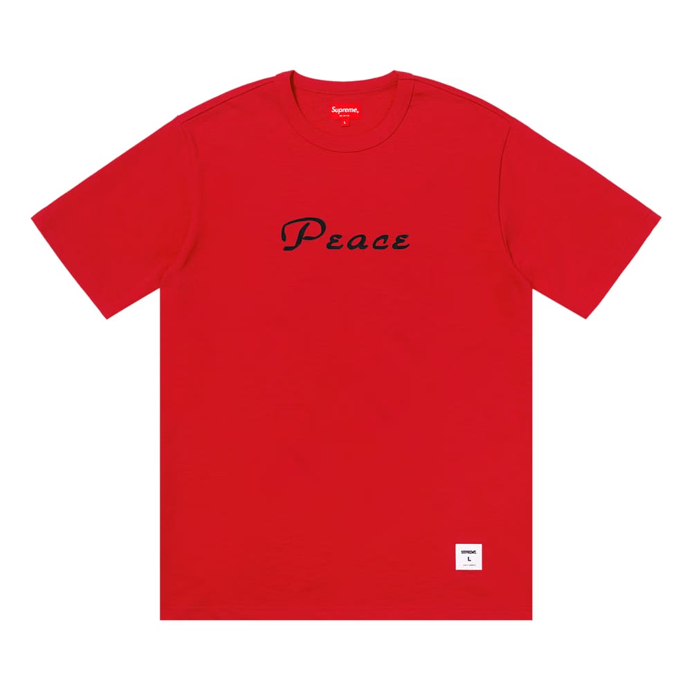 Supreme Peace Shorts-Sleeve Top Red