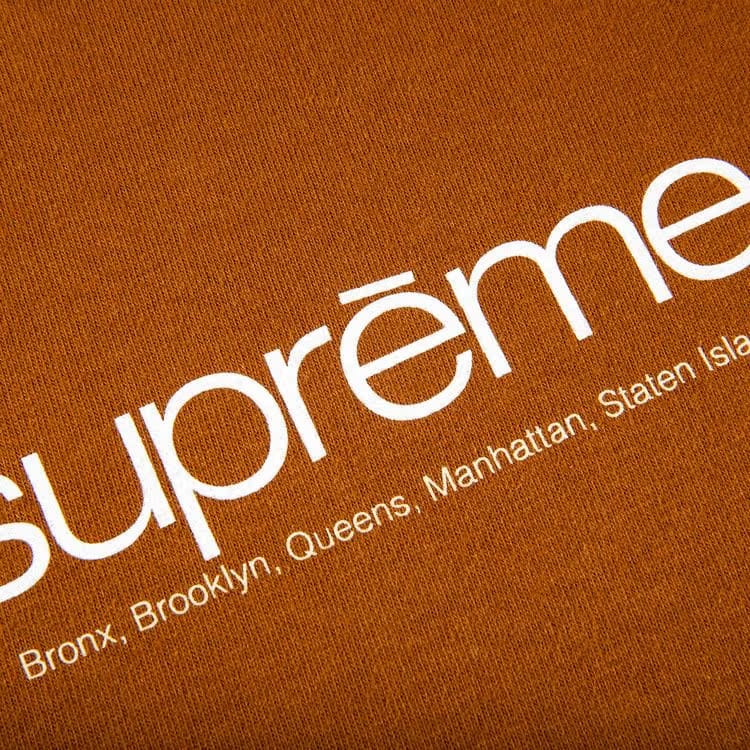 Supreme Five Boroughs T-Shirt Brown