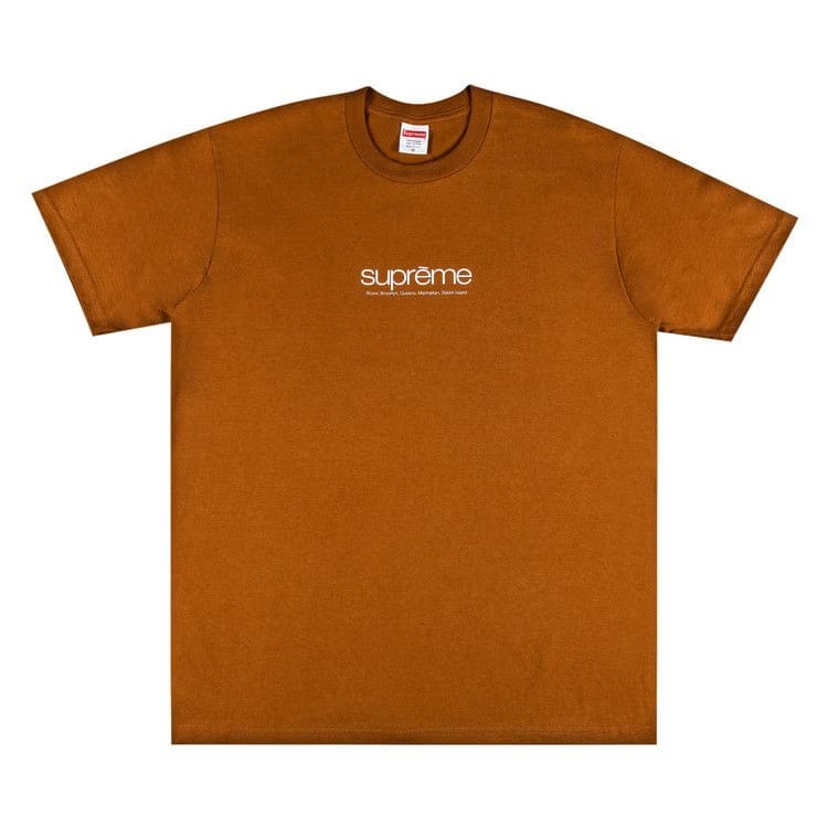 Supreme Five Boroughs T-Shirt Brown