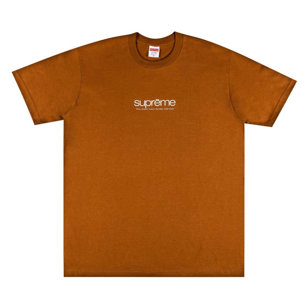 Supreme Five Boroughs T-Shirt Brown