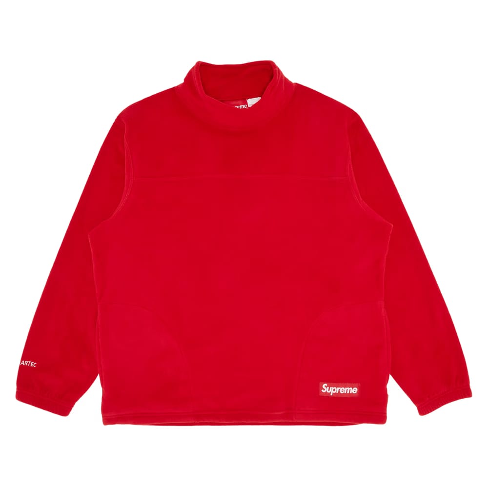 Supreme x Polartec Mock Neck Pullover Red