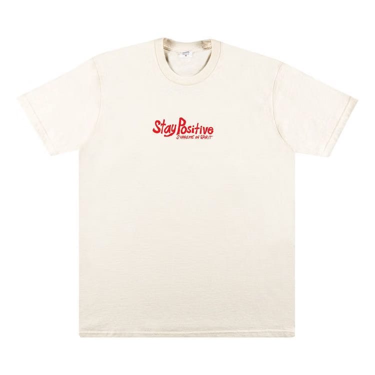 Supreme Stay Positive T-Shirt Natural