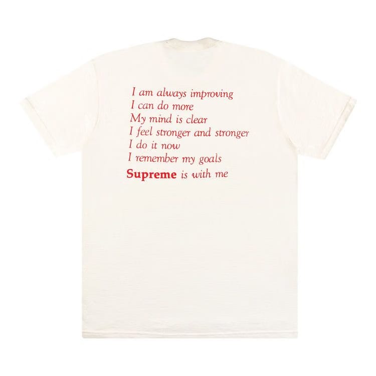Supreme Stay Positive T-Shirt Natural