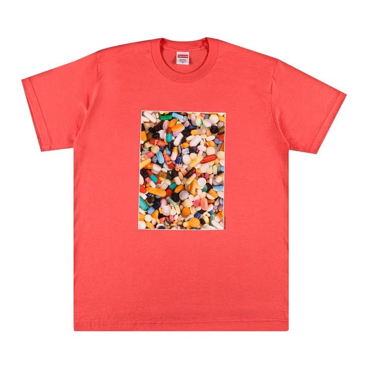 Supreme Pills T-Shirt Bright Coral