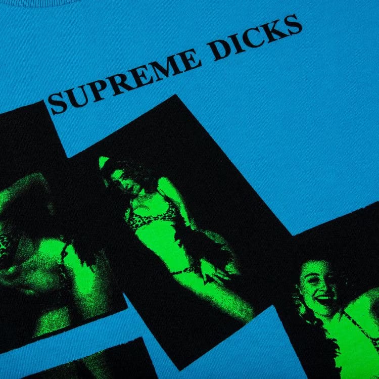 Supreme Dicks T-Shirt Bright Blue