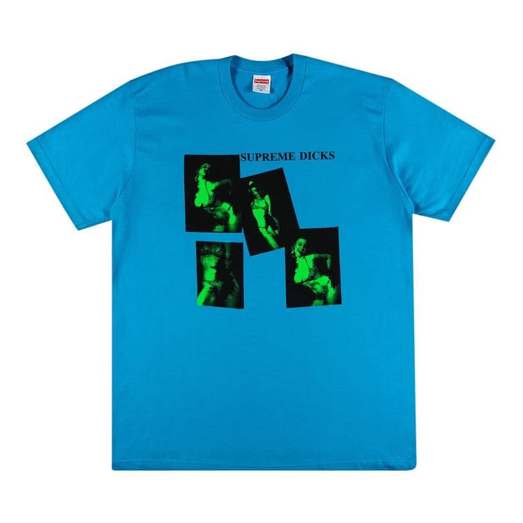 Supreme Dicks T-Shirt Bright Blue