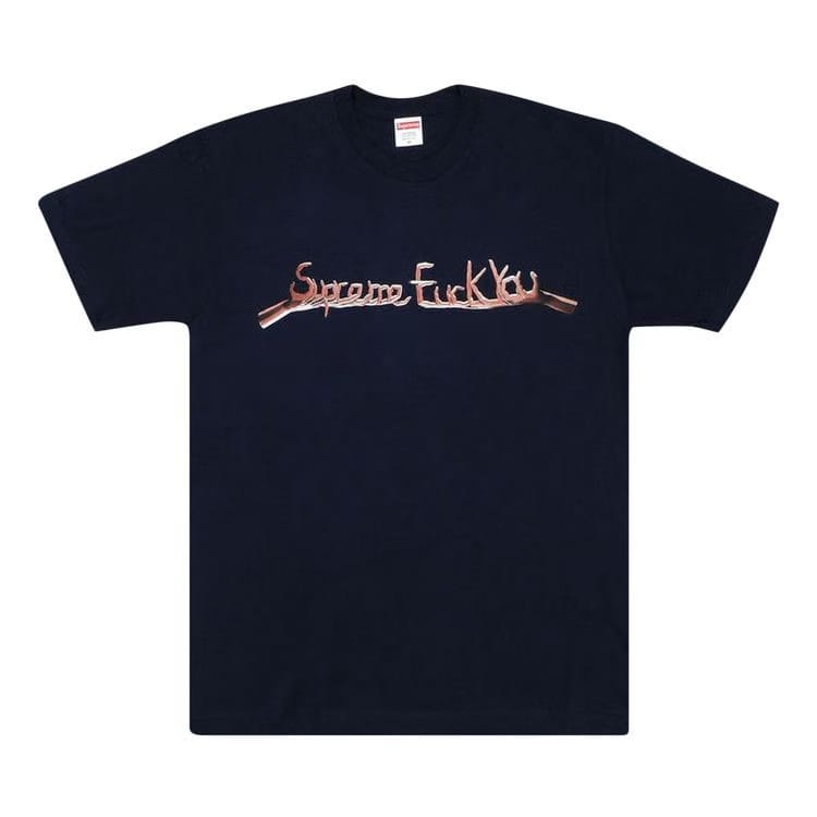 Supreme Fuck You T-Shirt Navy