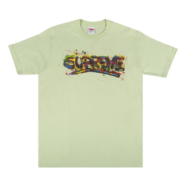 Supreme Paint Logo T-Shirt Pale Mint