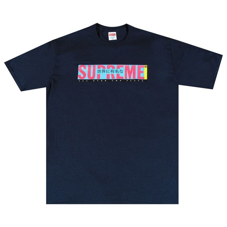 Supreme All Over T-Shirt Navy