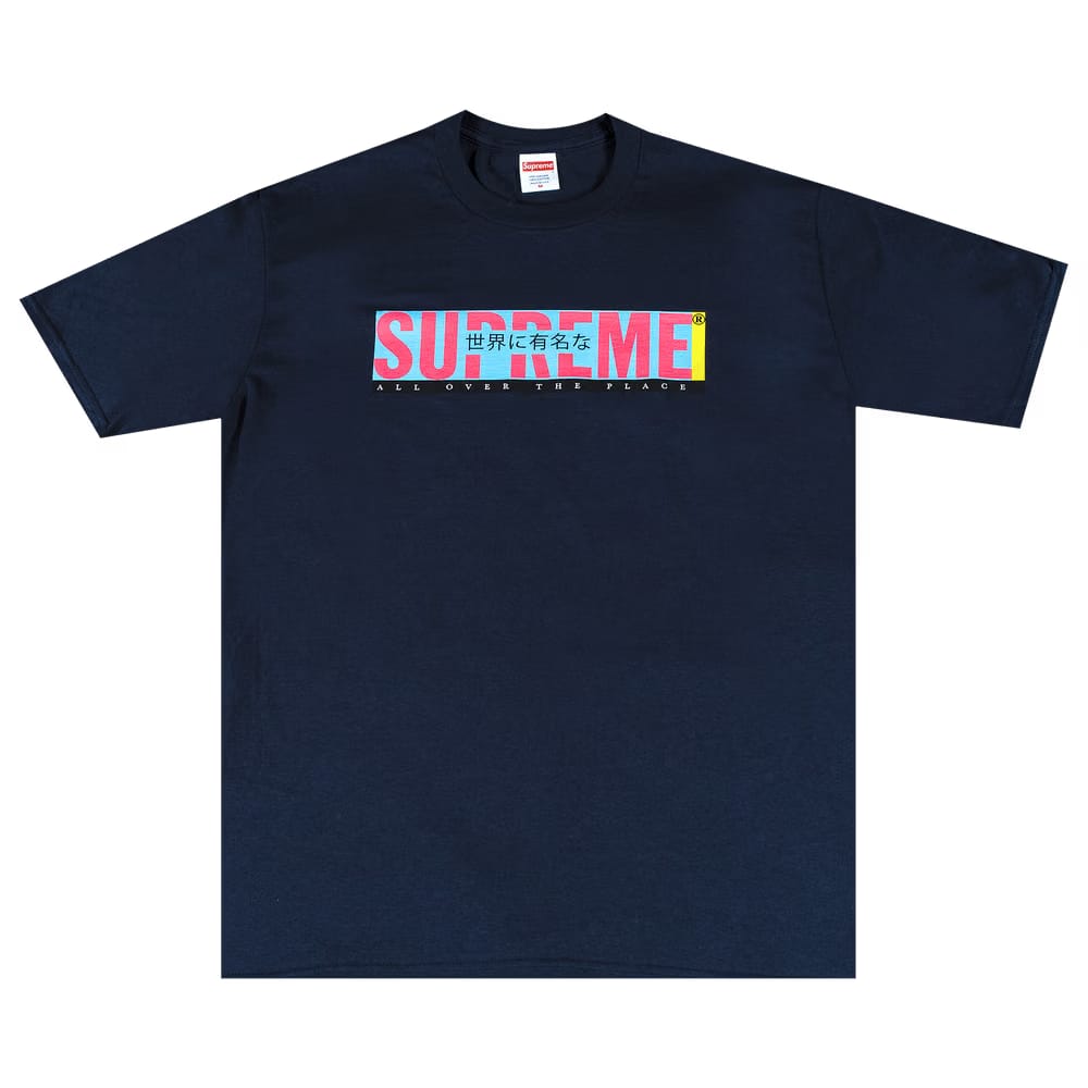 Supreme All Over T-Shirt Navy