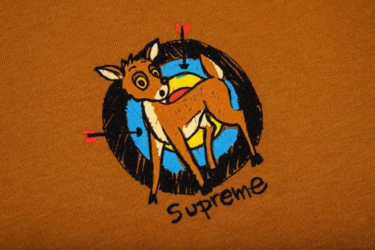 Supreme Deer T-Shirt Burnt Orange