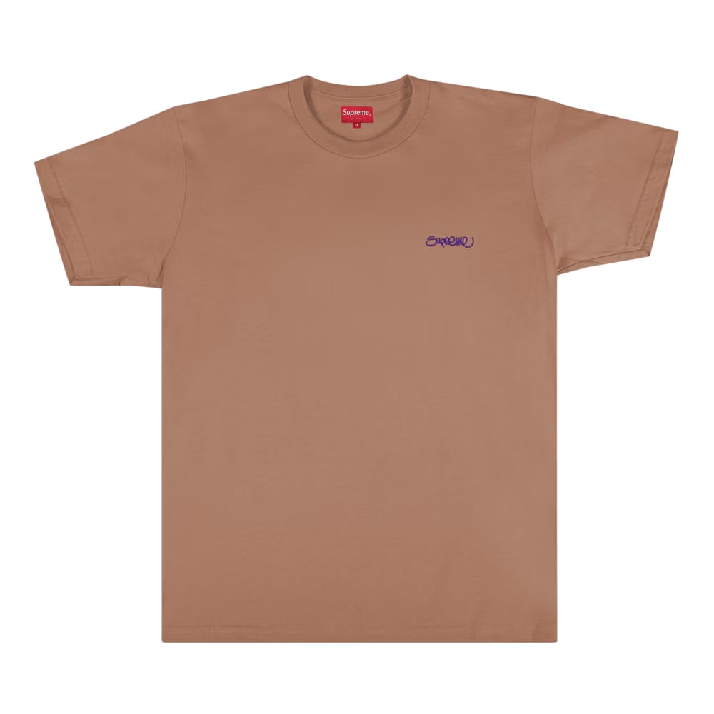 Supreme Washed Handstyle Shorts-Sleeve Top Brown