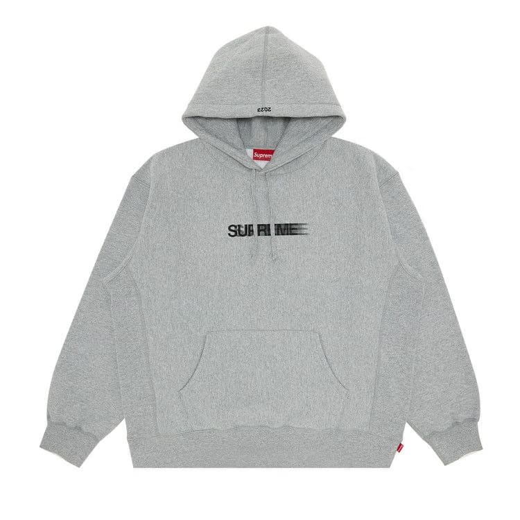 Supreme Motion Logo Hoodie Heather Grey