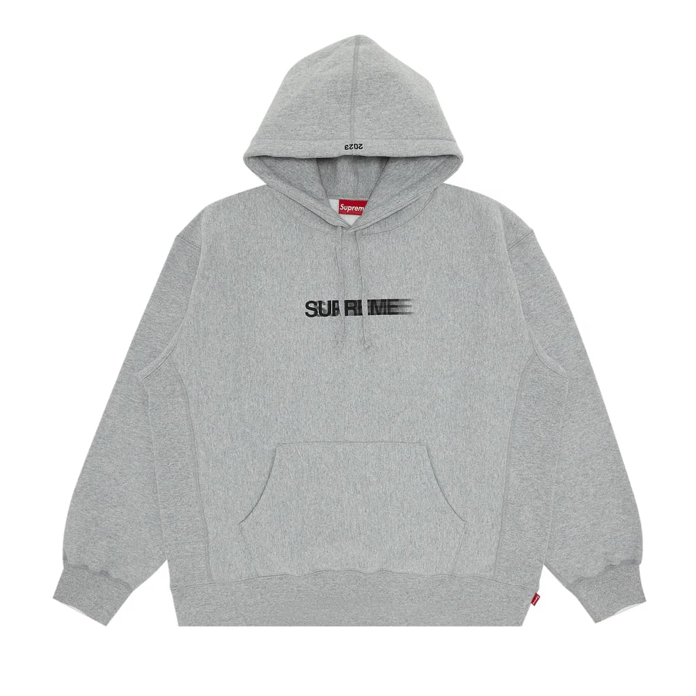 Supreme Motion Logo Hoodie Heather Grey
