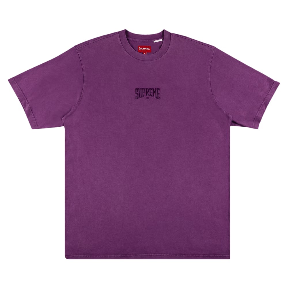 Supreme Acid Wash Shorts-Sleeve Top Plum