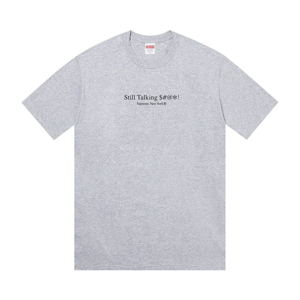 Supreme Still Talking T-Shirt Heather Grey
