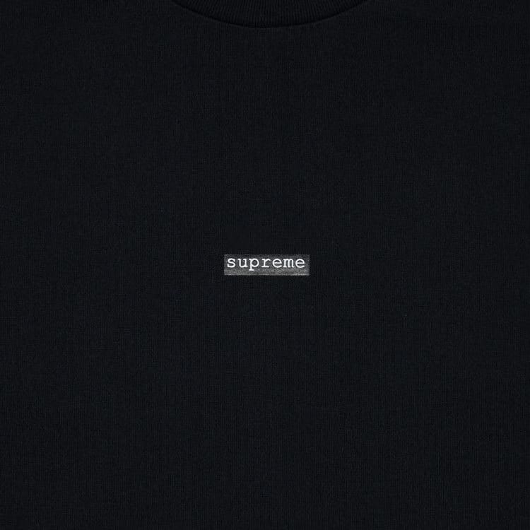 Supreme Typewriter Shorts-Sleeve Top Black