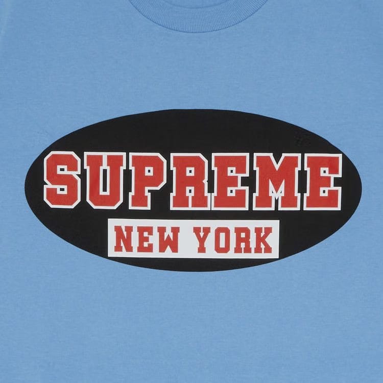Supreme New York T-Shirt Bright Blue