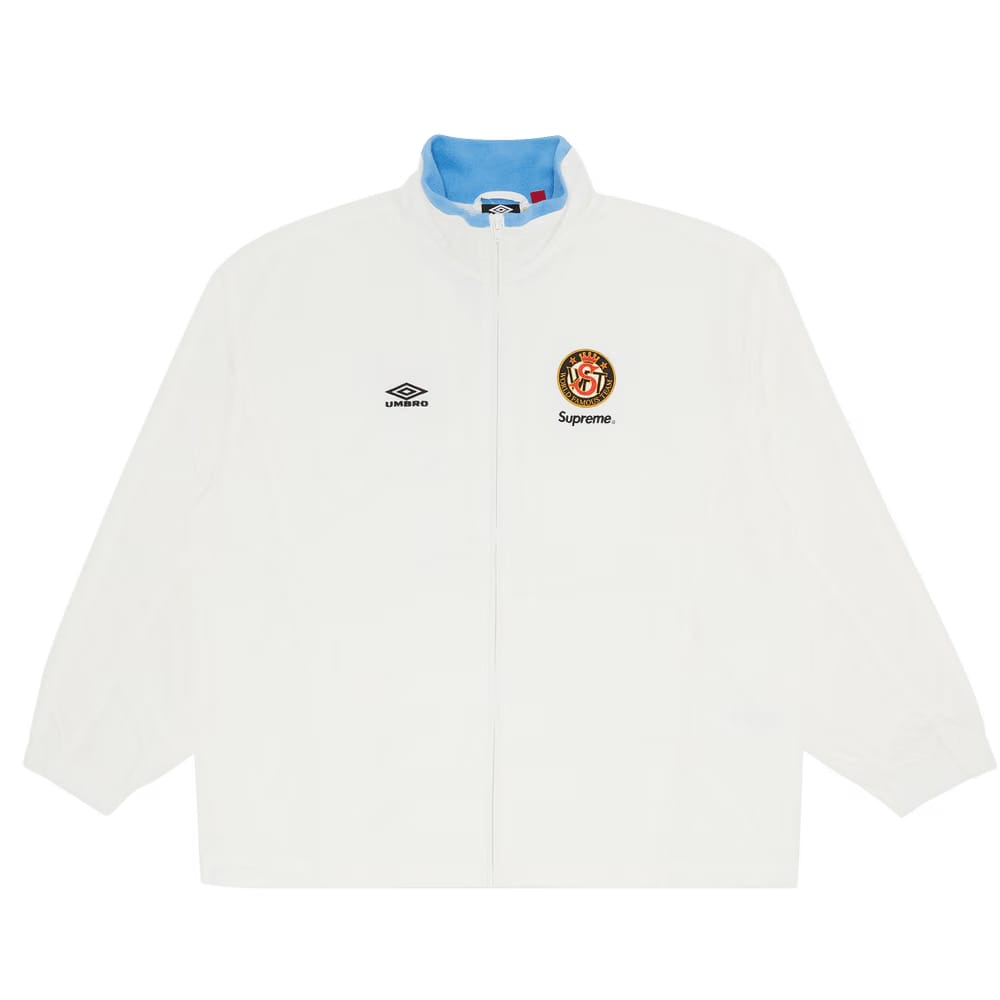 Supreme x Umbro Cotton Ripstop Track Jacket White
