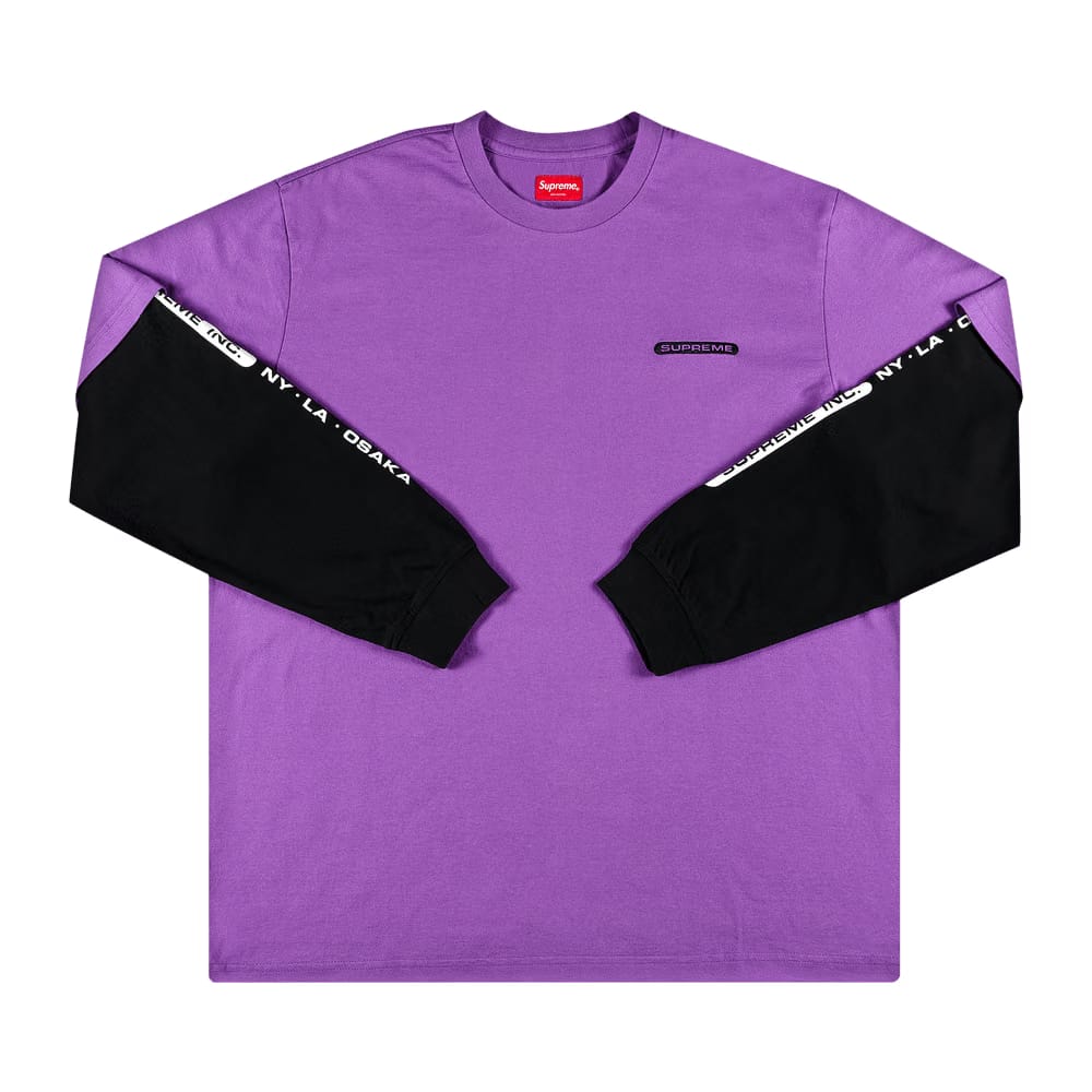 Supreme Inc. Paneled Long-Sleeve Top Violet
