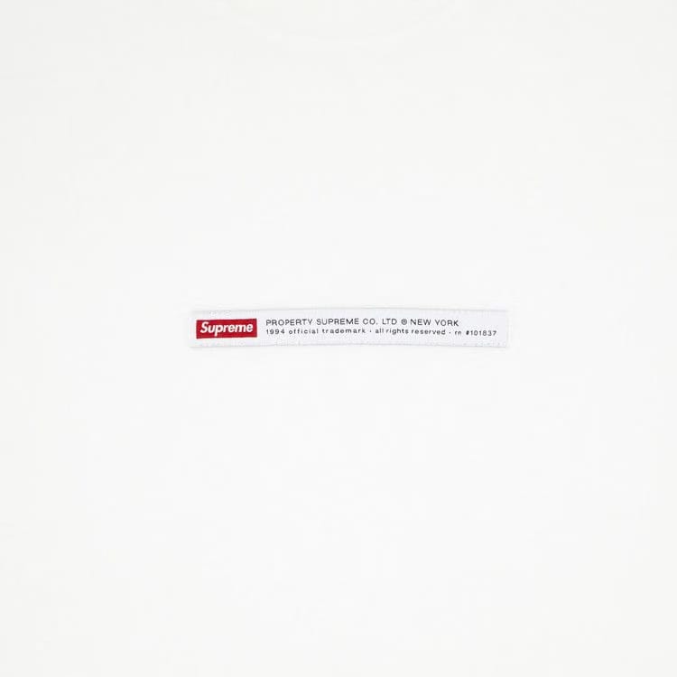 Supreme Property Label Shorts-Sleeve Top White