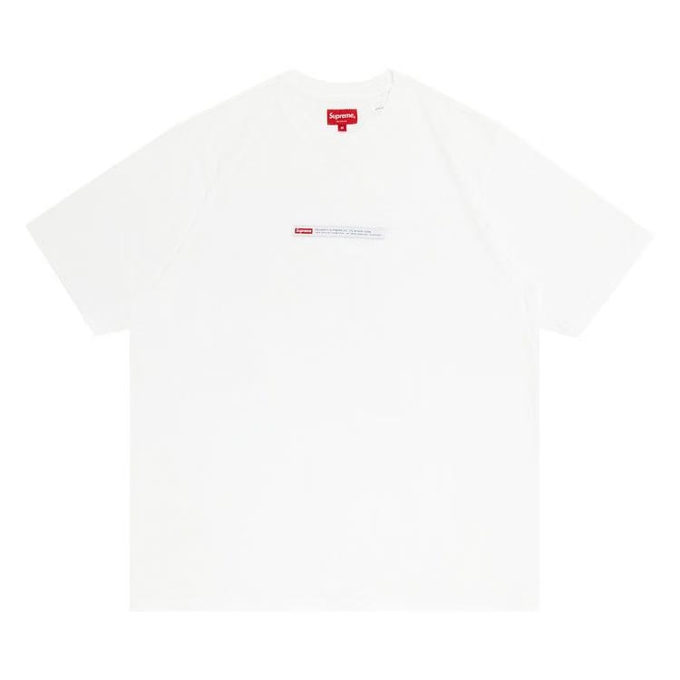 Supreme Property Label Shorts-Sleeve Top White