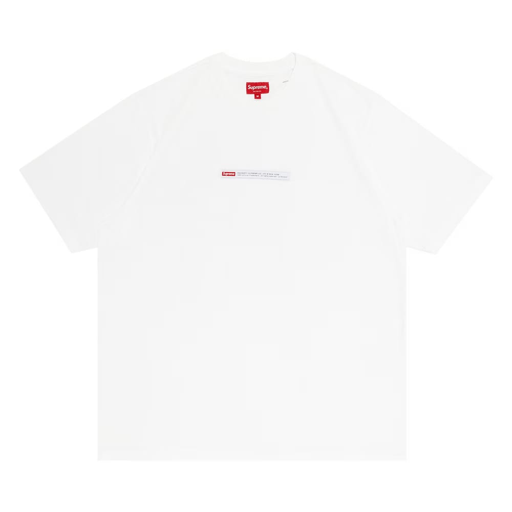 Supreme Property Label Shorts-Sleeve Top White