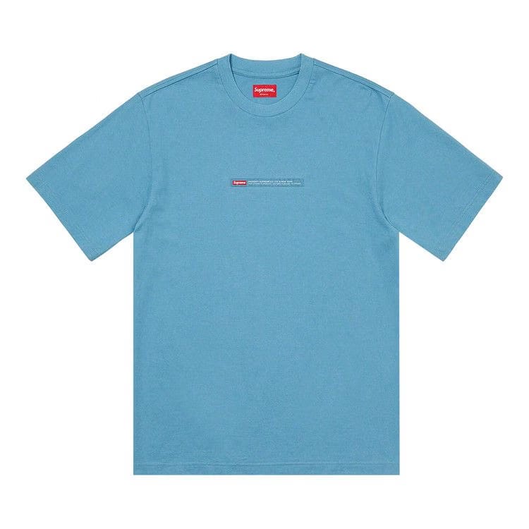 Supreme Property Label Shorts-Sleeve Top Light Slate
