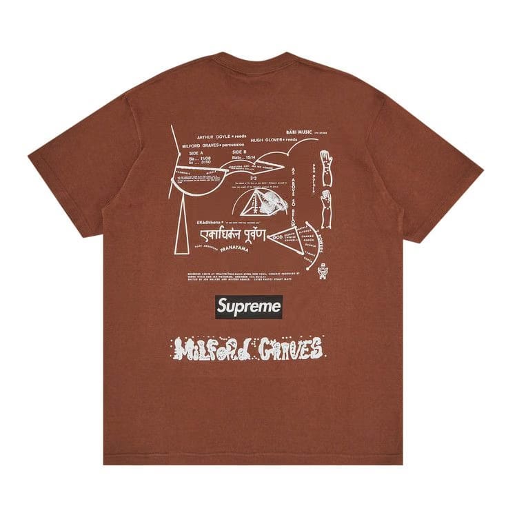 Supreme Milford Graves T-Shirt Brown