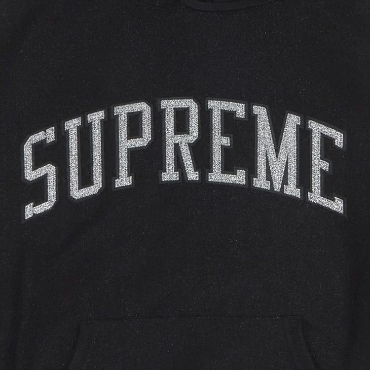 Supreme Glitter Arc Hoodie Black