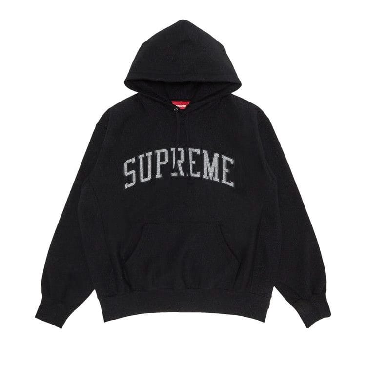 Supreme Glitter Arc Hoodie Black