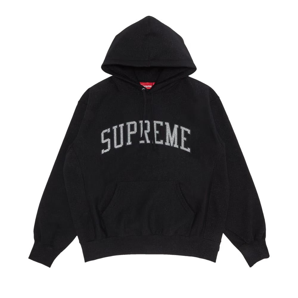 Supreme Glitter Arc Hoodie Black