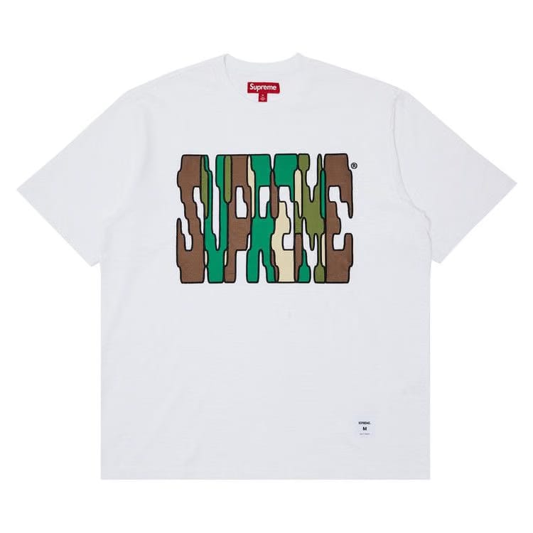 Supreme Digi Shorts-Sleeve Top White