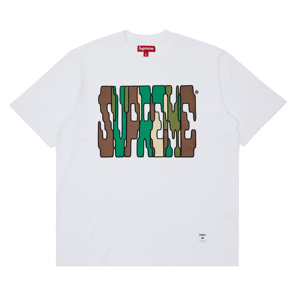 Supreme Digi Shorts-Sleeve Top White