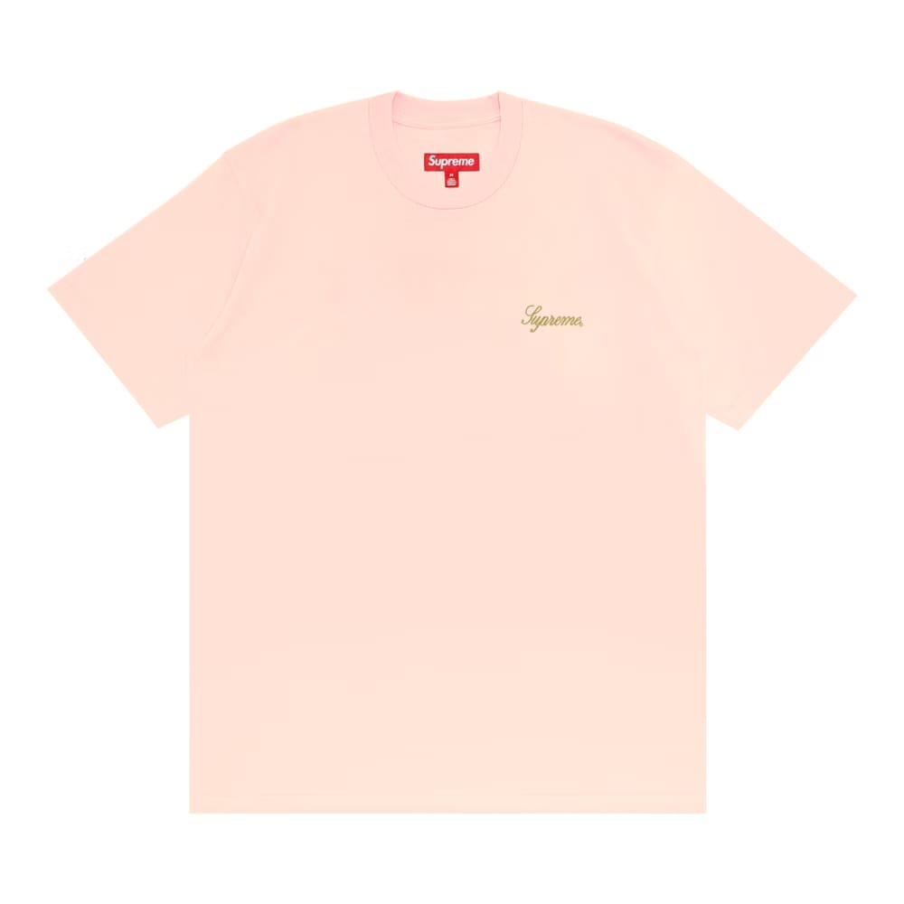 Supreme Washed Script Shorts-Sleeve Top Rose