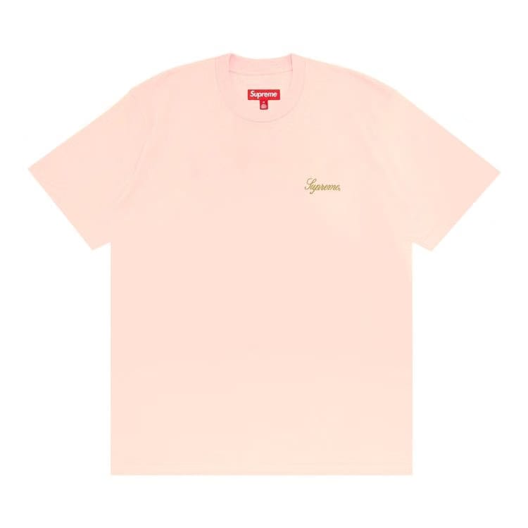 Supreme Washed Script Shorts-Sleeve Top Rose