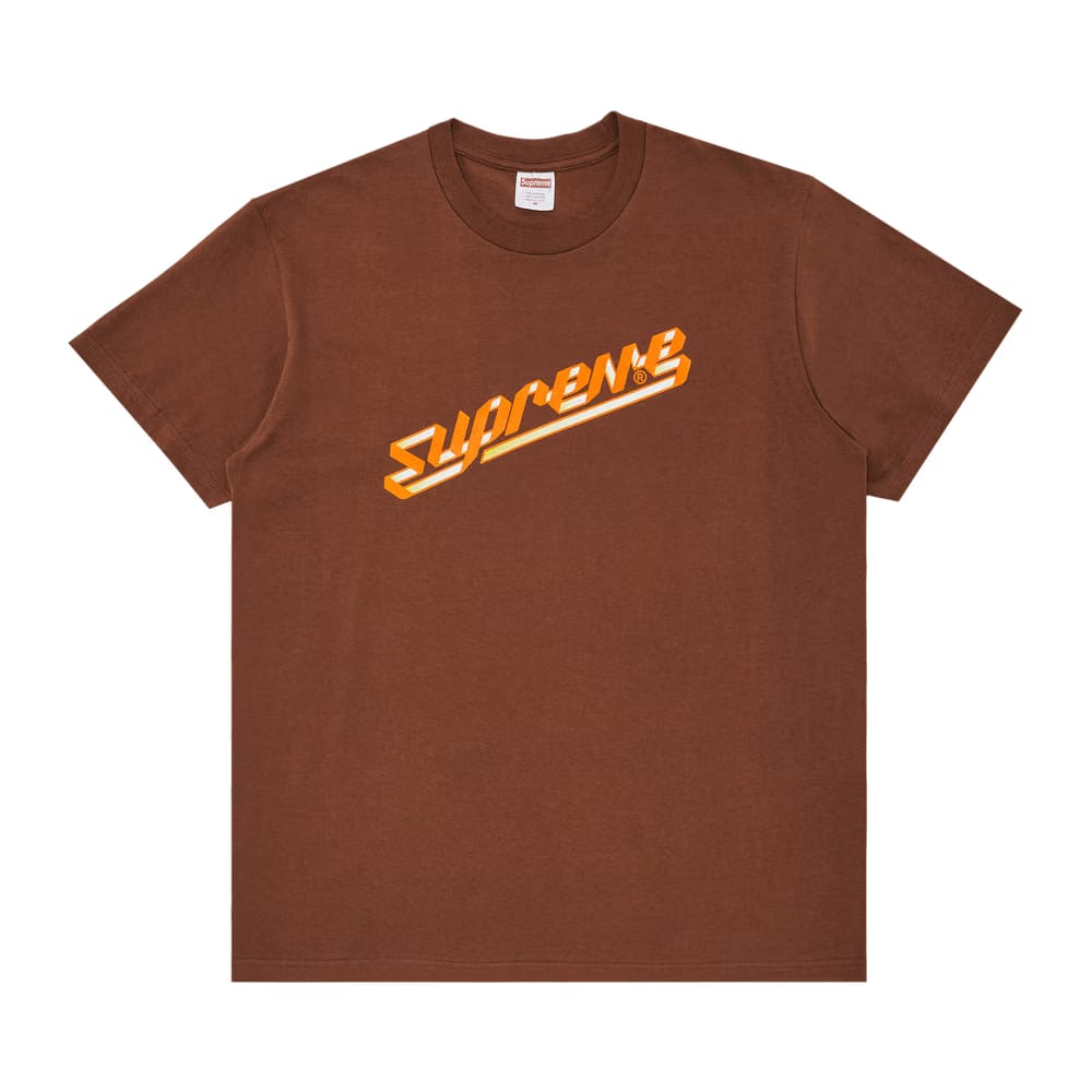 Supreme Banner T-Shirt Brown