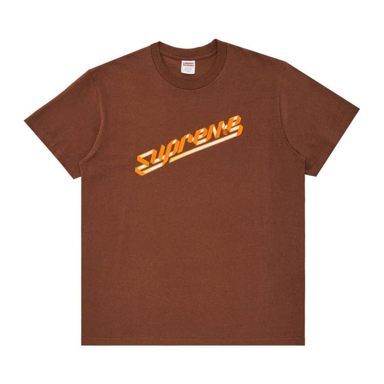 Supreme Banner T-Shirt Brown
