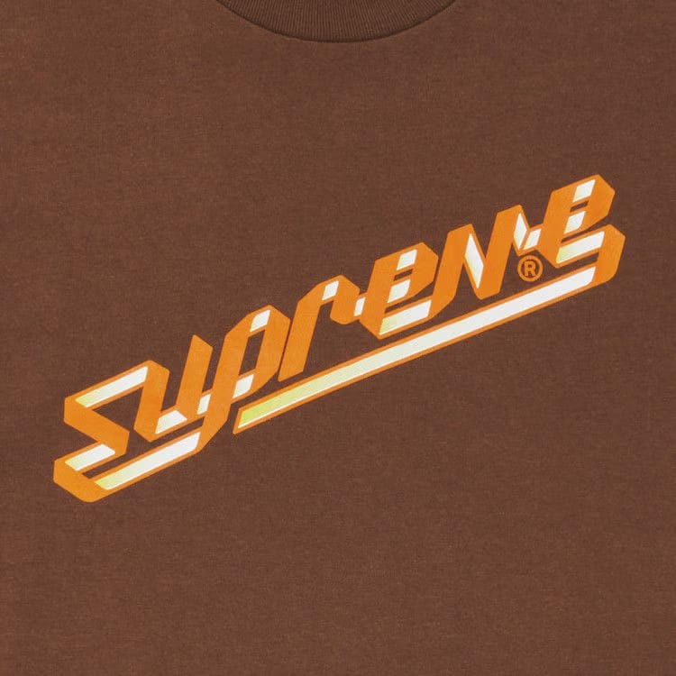 Supreme Banner T-Shirt Brown