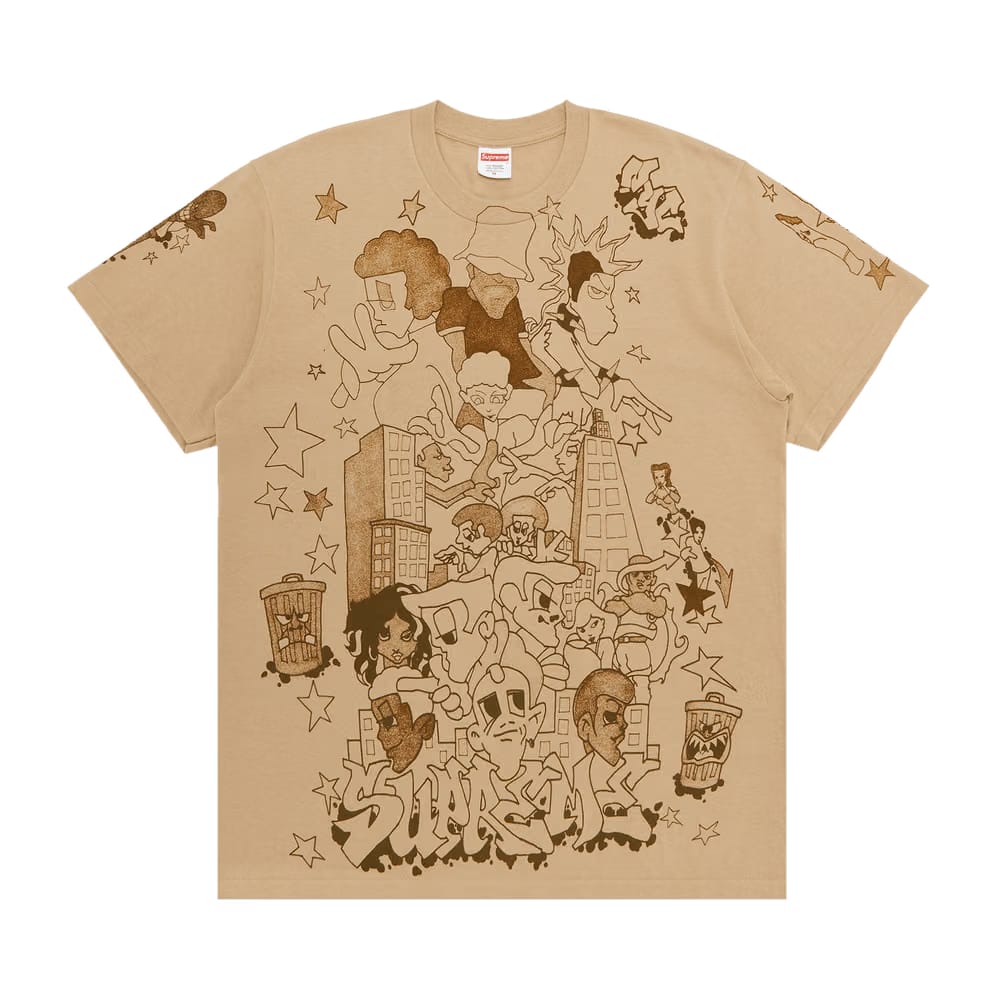 Supreme Downtown T-Shirt Khaki
