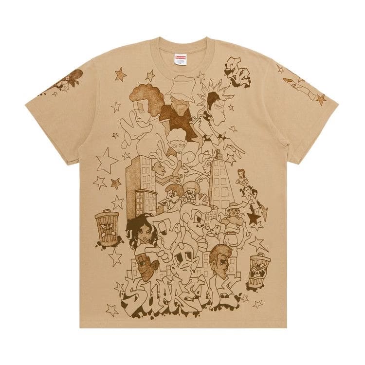 Supreme Downtown T-Shirt Khaki