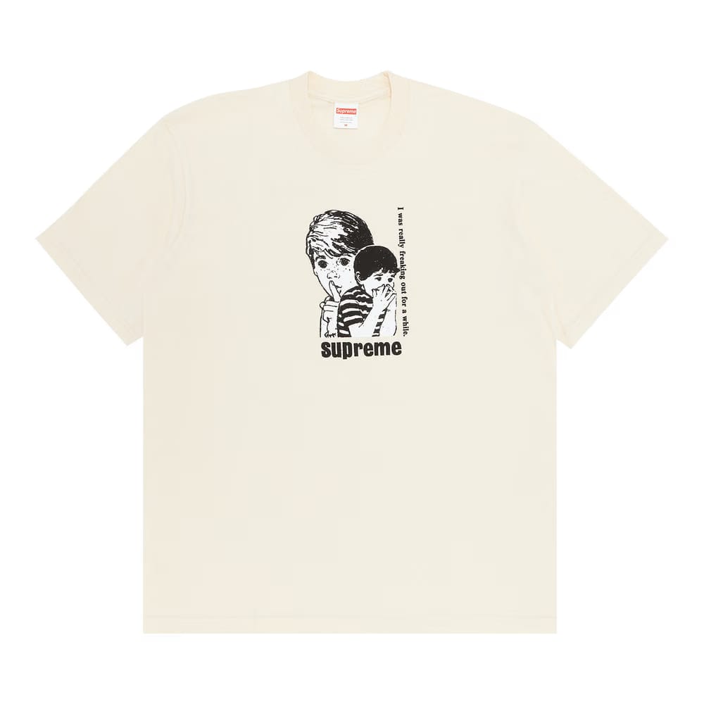 Supreme Freaking Out T-Shirt Natural