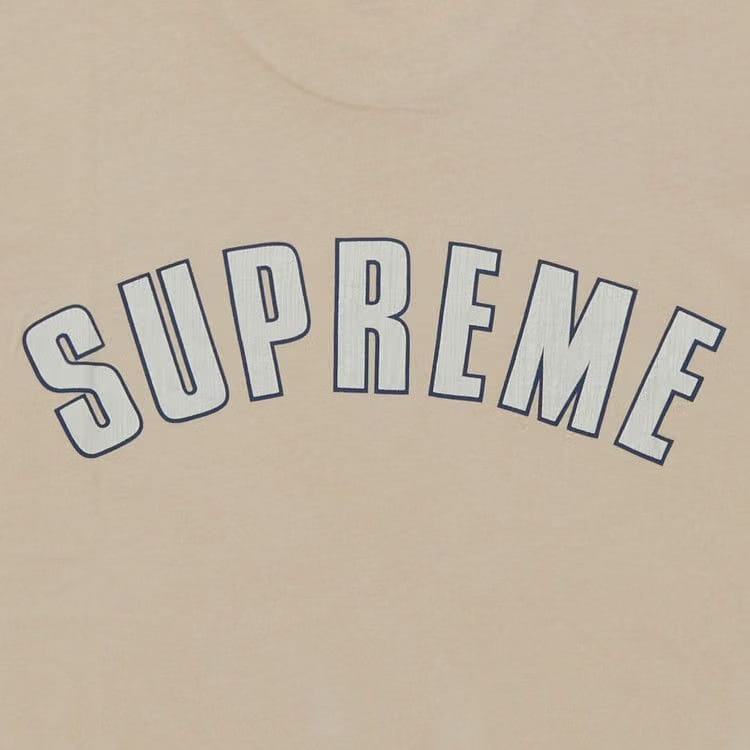 Supreme Cracked Arc Shorts-Sleeve Top Light Tan
