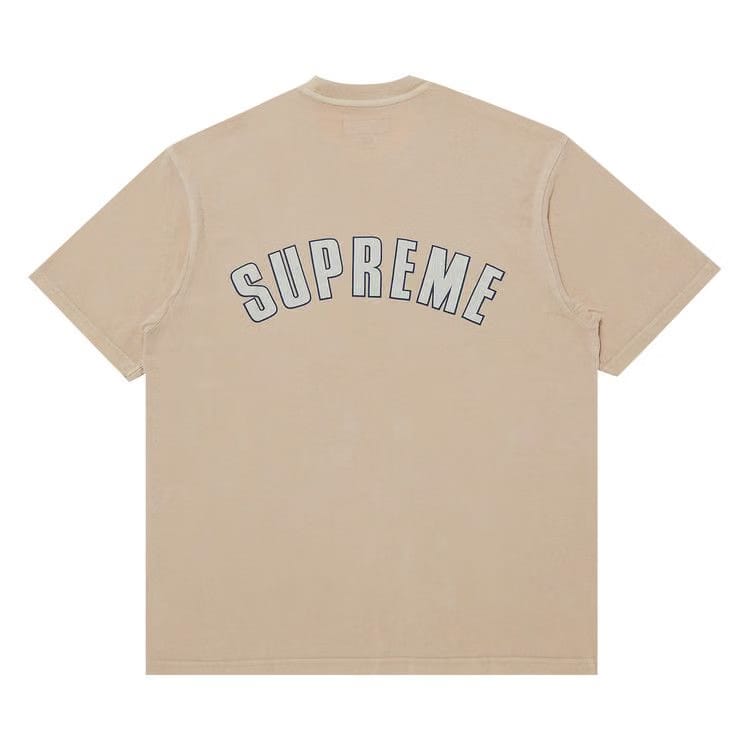 Supreme Cracked Arc Shorts-Sleeve Top Light Tan