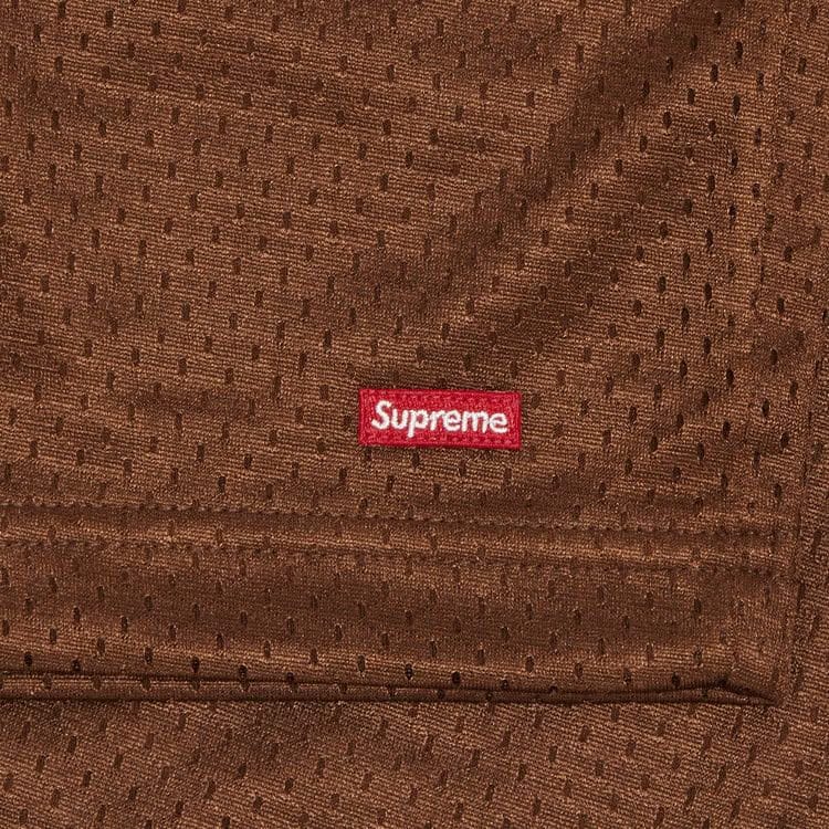 Supreme Small Box Baggy Mesh Shorts Brown